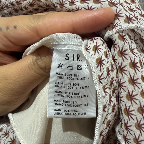 SIR The Label Mini Skirt 100% Silk - Picture 3 of 4